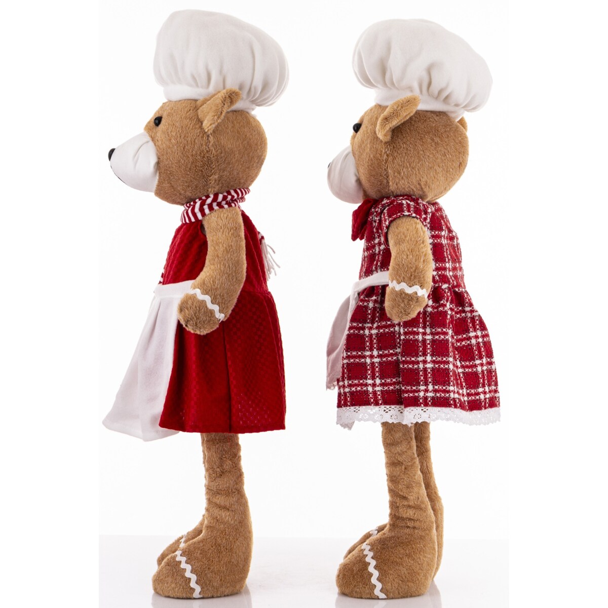 Figurki - 2 miśki w kucharskich ubrankach 75x32x22 cm CUOCHI