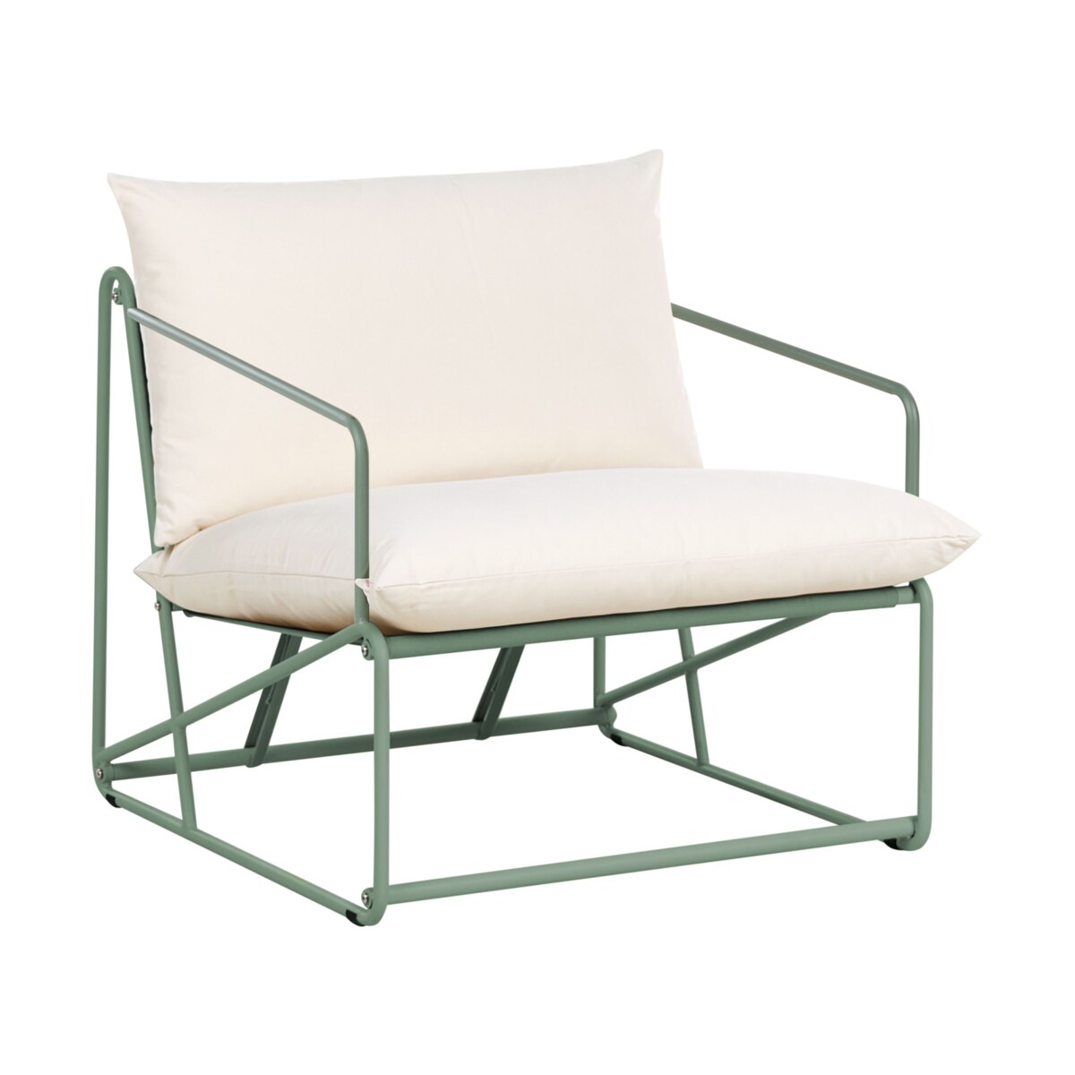 Zestaw ogrodowy dla 3 osób PONTE Metal Zielony