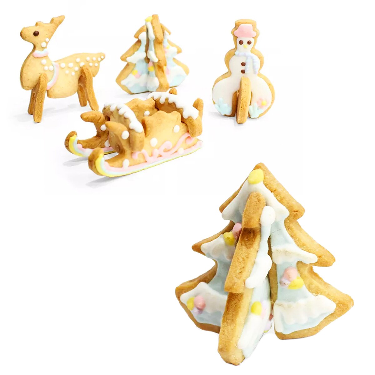 Wykrawacze Foremki Do Ciastek Pierników Świąteczne Boże Narodzenie 8 Sztuk