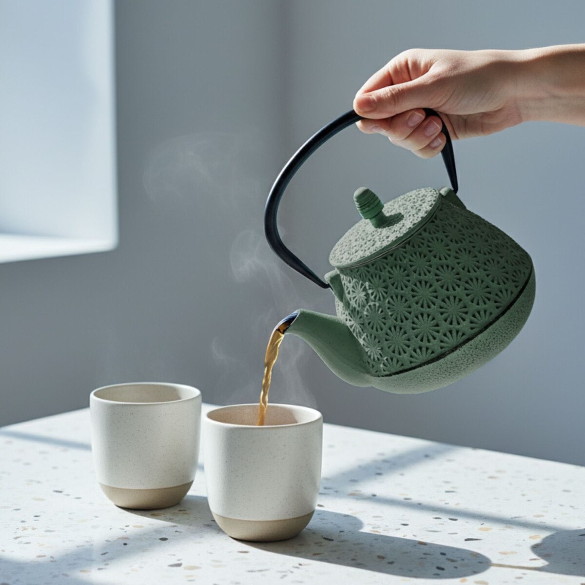 Czajnik żeliwny z zaparzaczem TAKI, 1000 ml