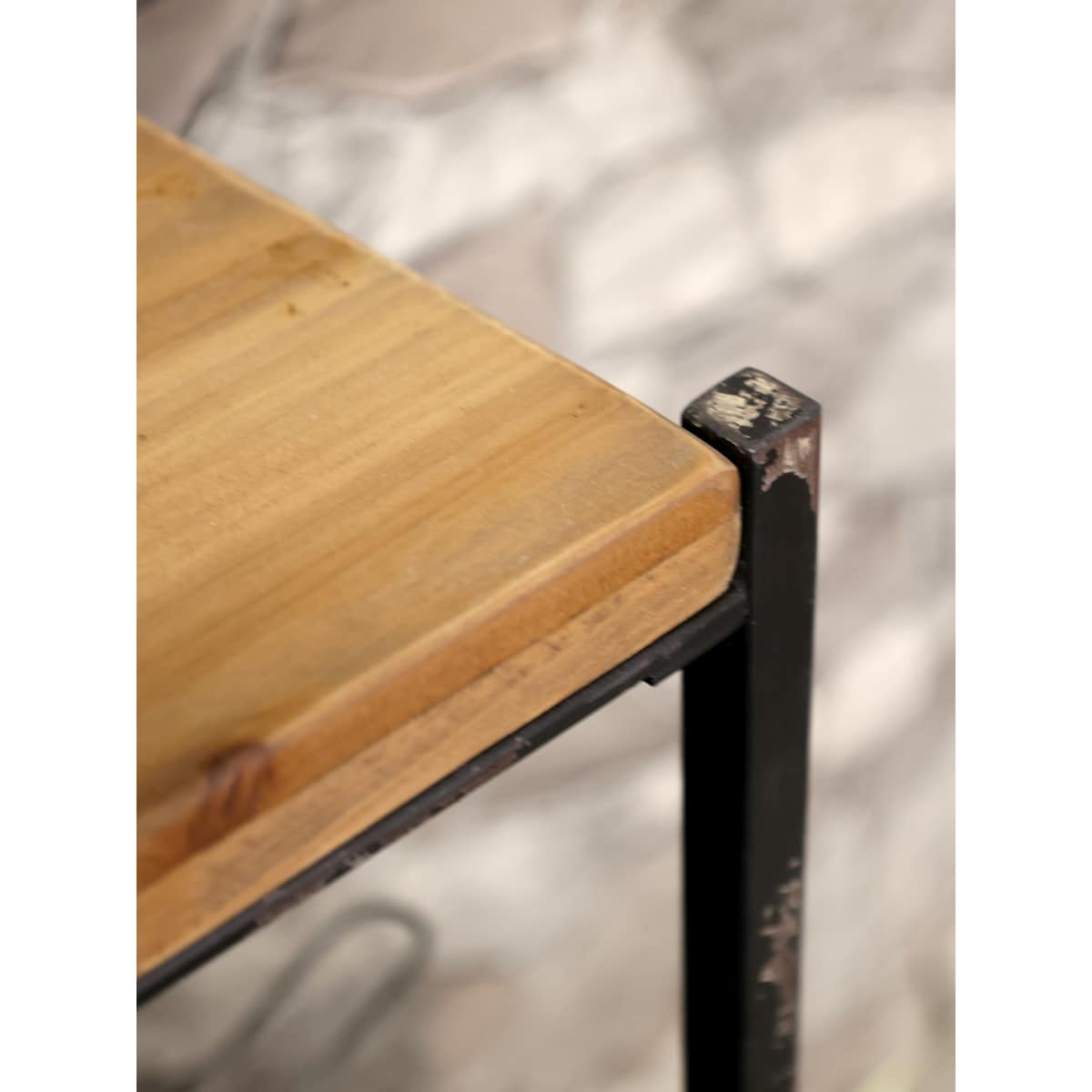 Konsola industrialna drewniano-metalowa 6 szuflad