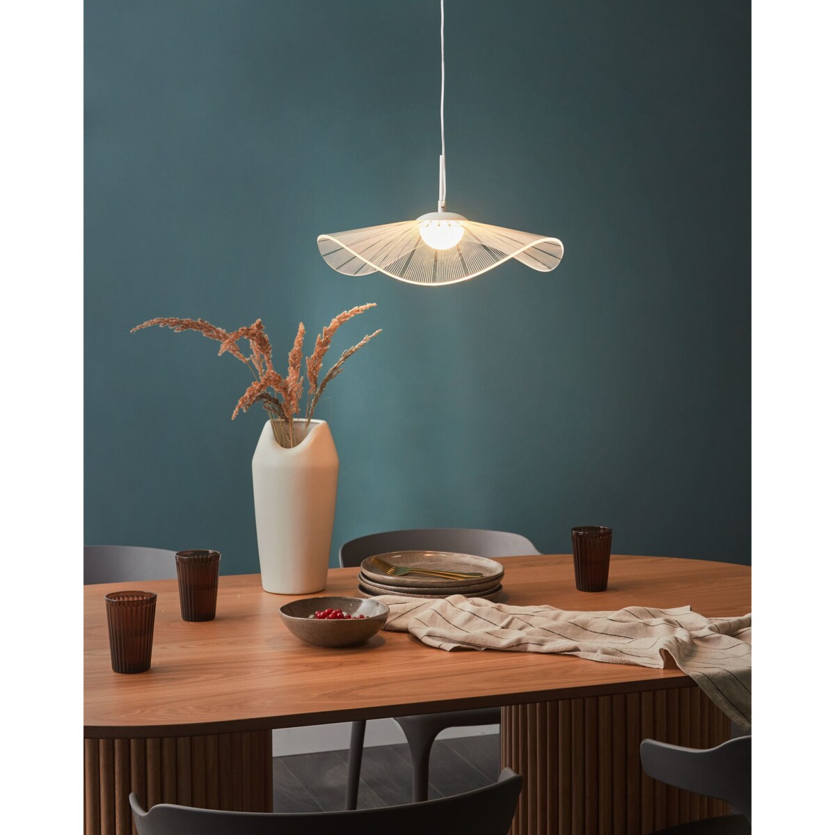 Lampa wisząca LED biała LOIRE