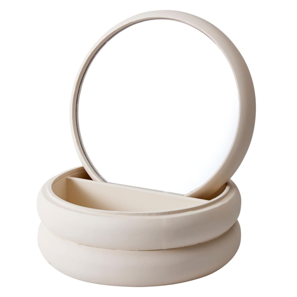 Szkatułka na biżuterię z lusterkiem, 17,5 x 17,5 x 9 cm