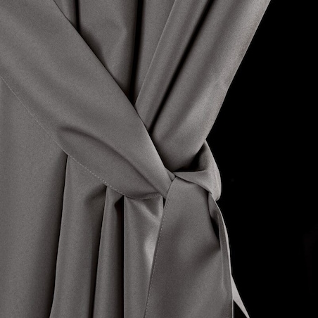 Zasłona Ogrodowa Tarasowa Wodoodporna na Szelkach 155 x 200 Ciemnoszara