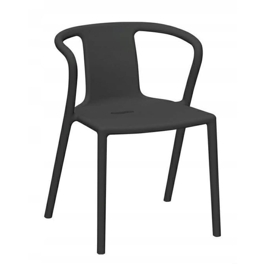 Krzesło kuchenne Air 1615-APC z podłokietnikami czarne