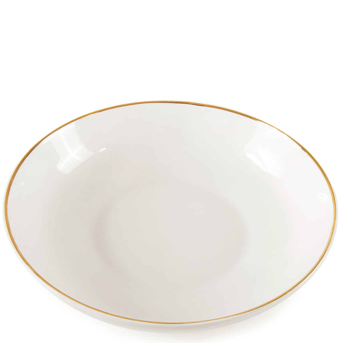 KONSIMO AD BELLA, Zestaw obiadowy 6 os. (24 el.), kolor ecru/złoty