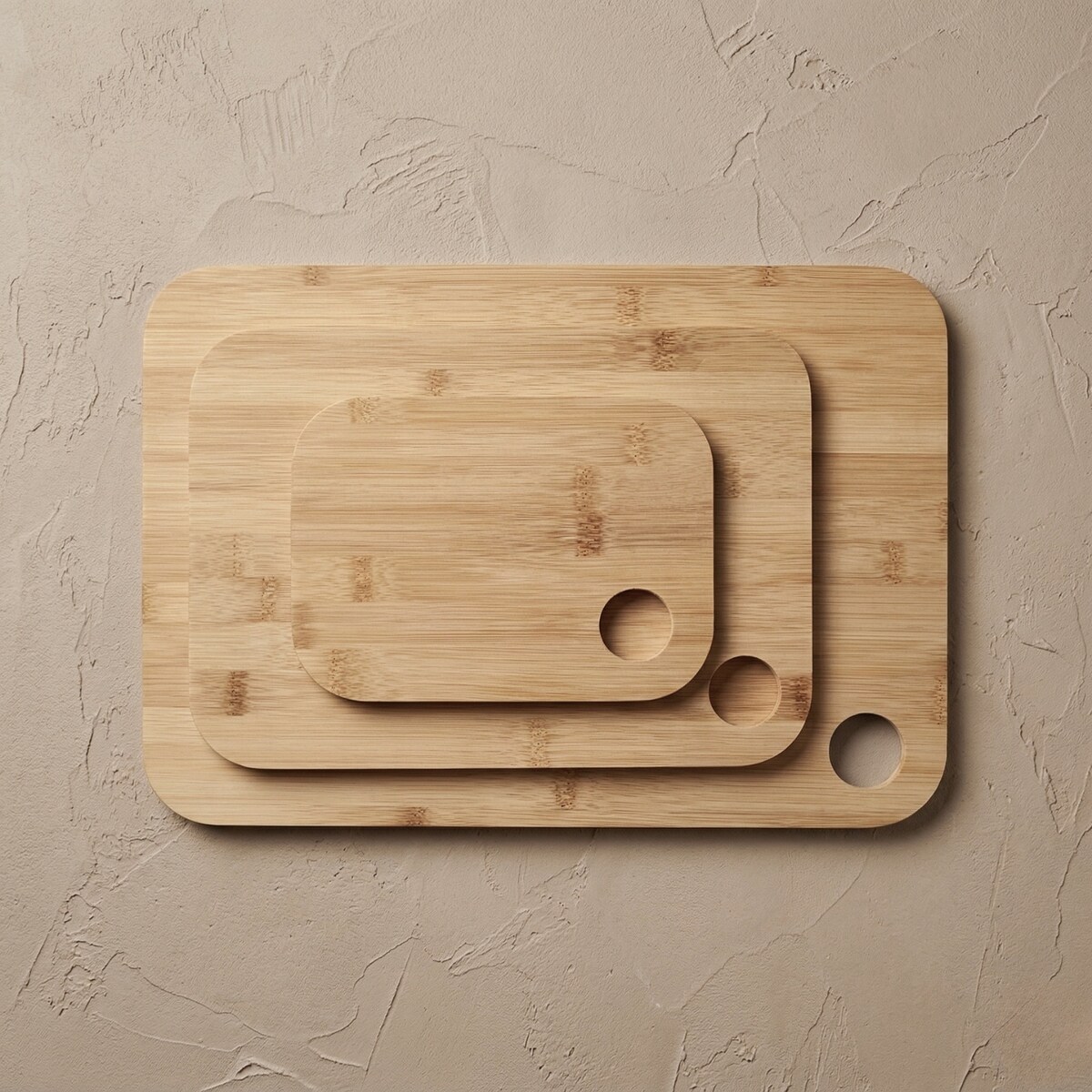 Bambusowe deski do krojenia TRIS, zestaw 3 sztuki w różnych rozmiarach