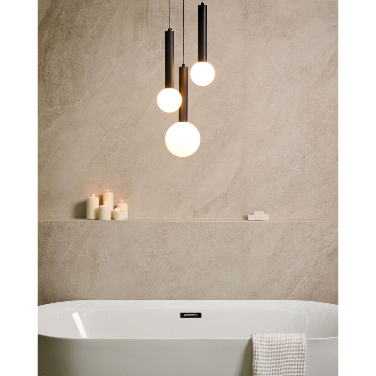 Lampa wisząca LED BOUES Metal Czarny