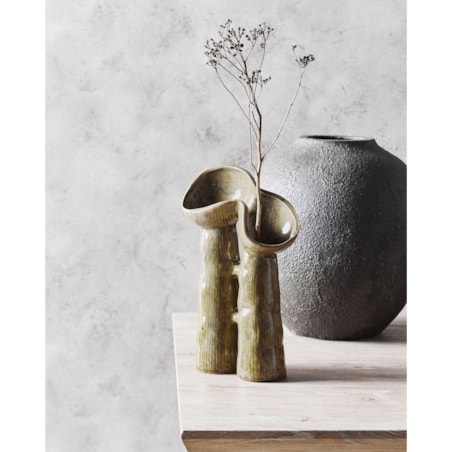 Kamionka Wazon na kwiaty 28 cm Zielony WATERPOPPY