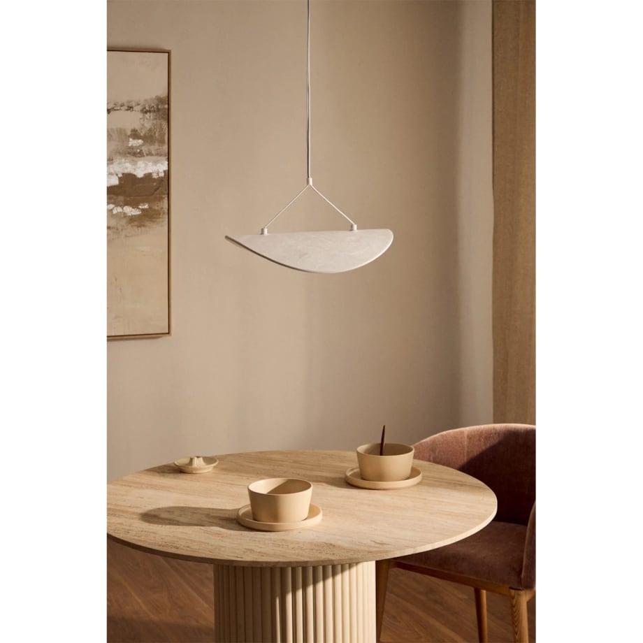 Lampa wisząca LED w tkaninie Zelvon 40 cm