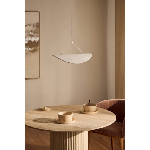 Lampa wisząca LED w tkaninie Zelvon 40 cm