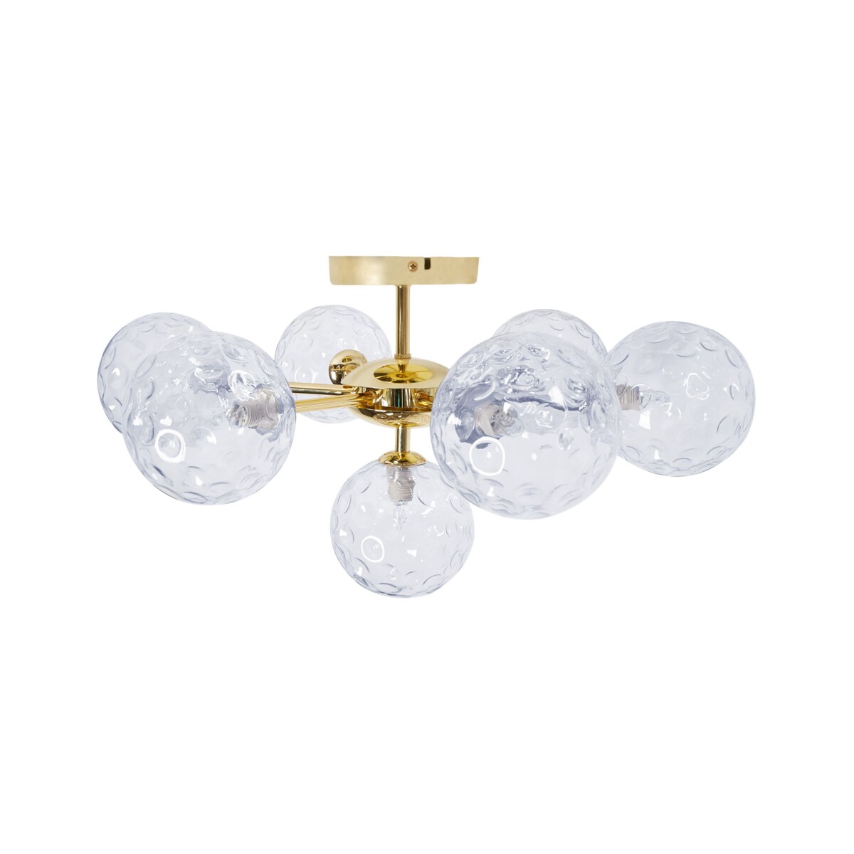 Lampa 7-punktowa szklana niebieska ANADYR