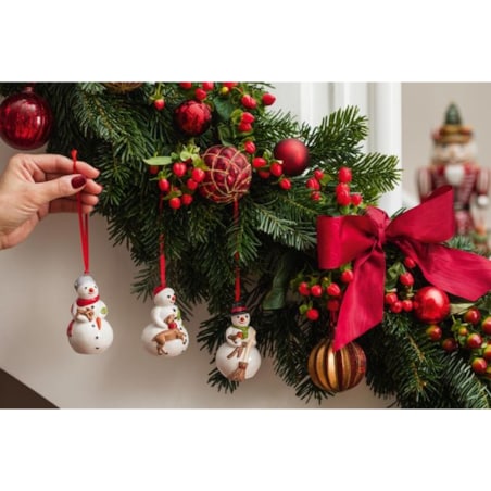 Zestaw 3 ozdób choinkowych Bałwanki Nostalgic Ornaments Villeroy & Boch