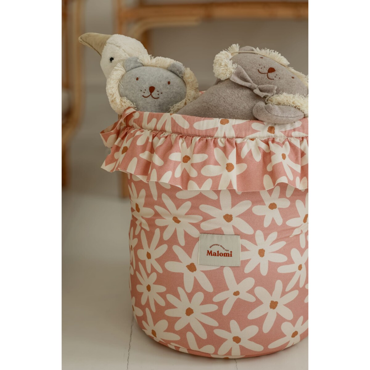 Kosz na zabawki Blush Daisy