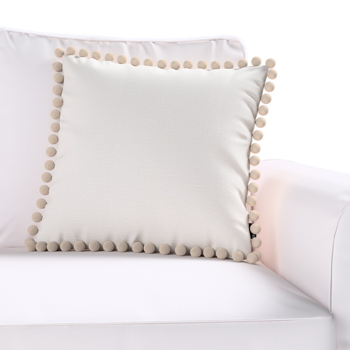 Poszewka Wera na poduszkę 45x45 śmietankowy biały