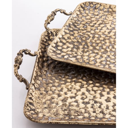 Taca złota ozdobna 2 szt. 57x30 cm RICO