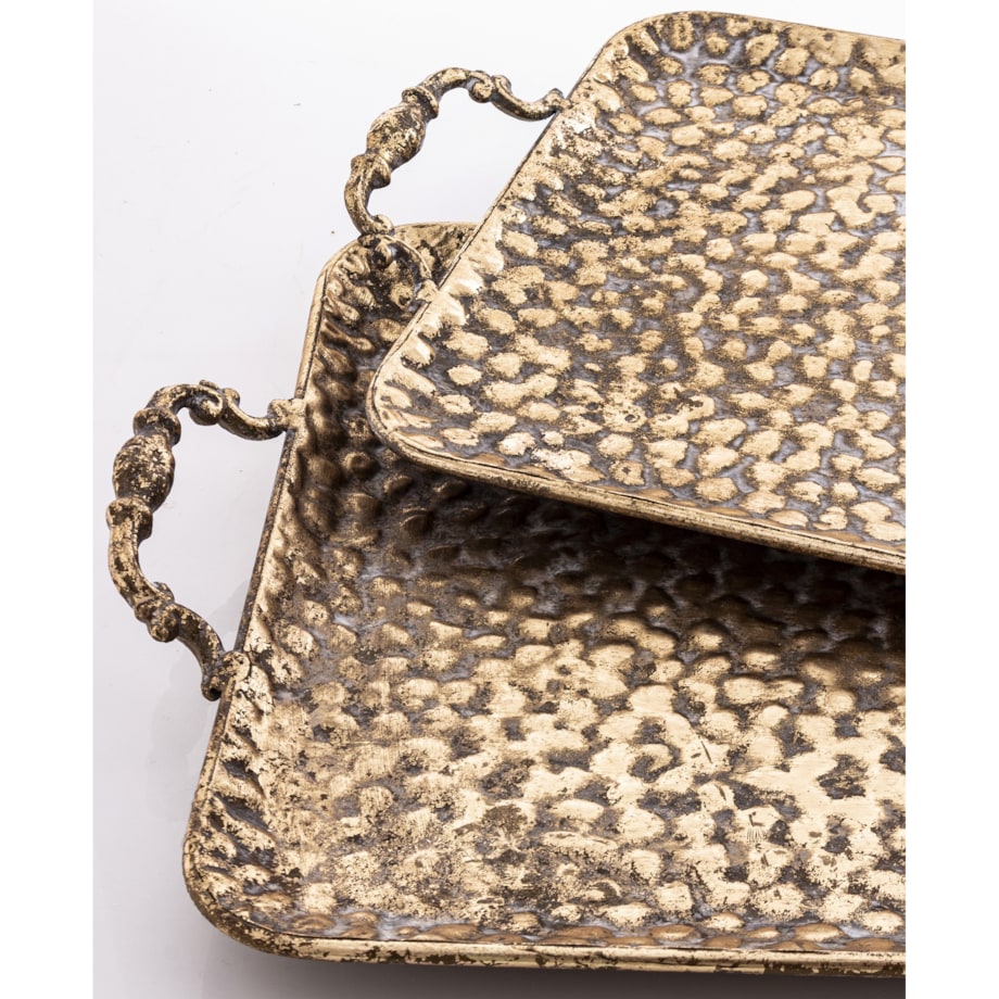 Taca złota ozdobna 2 szt. 57x30 cm RICO