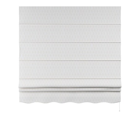 Roleta rzymska Florencja, beżowe trójkąty na kremowo-białym tle, Sunny