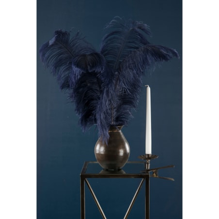 PIÓRO DEKORACYJNE STRUSIE granatowe 60cm