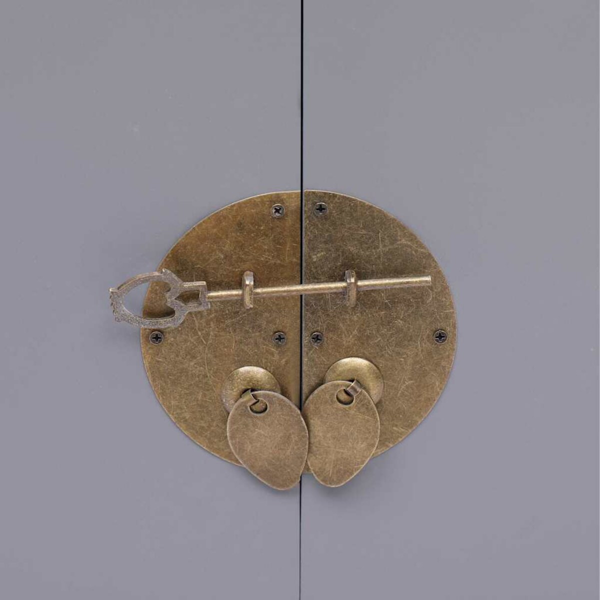 vidaXL Szafka nocna, szara, 38 x 28 x 52 cm, drewno paulownia