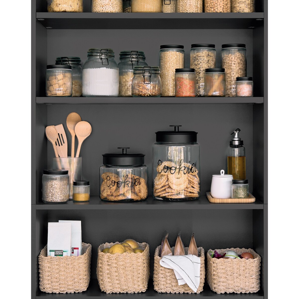 Słoik 4200 ml pojemnik na ciastka 26,4x17,3 cm COOKIES duży