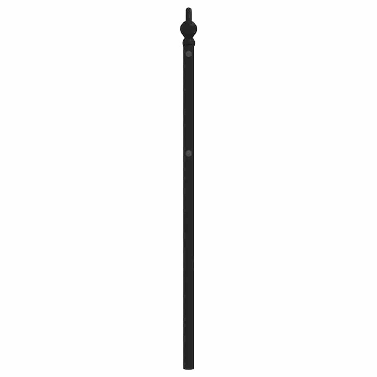 vidaXL Metalowe wymienne wezgłowie, czarne, 100 cm