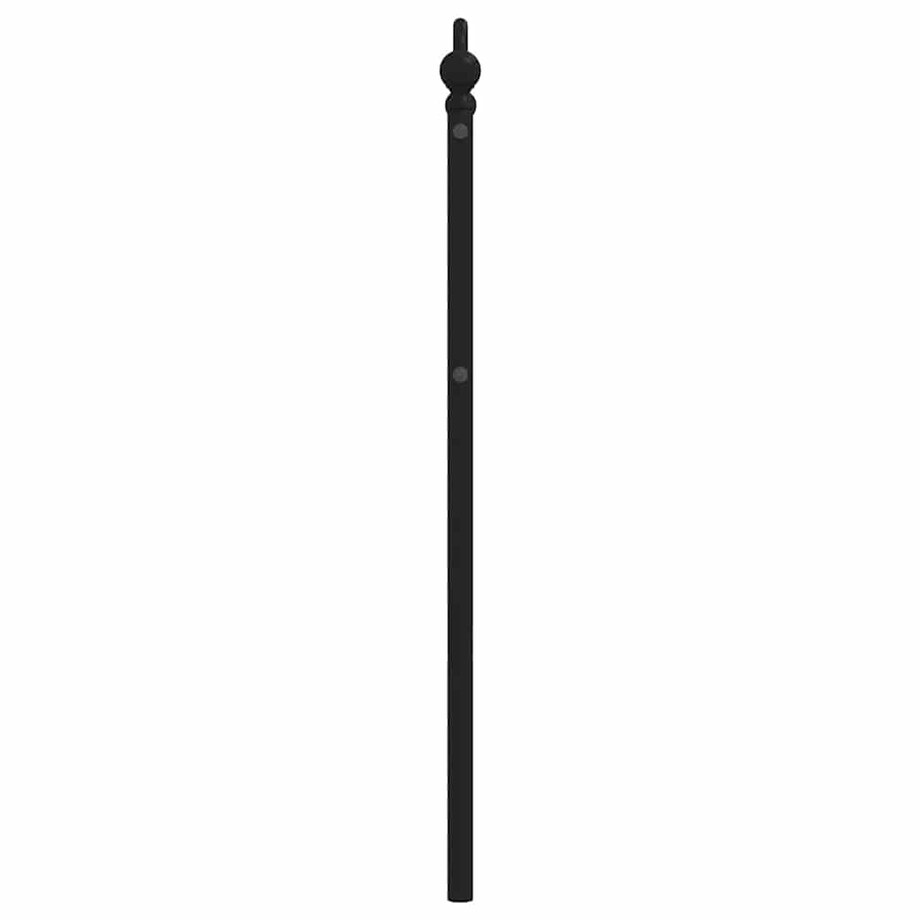 vidaXL Metalowe wymienne wezgłowie, czarne, 100 cm