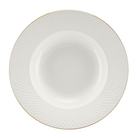 VILLA ITALIA Serwis obiadowy porcelanowy na 6 osób BARI GOLD