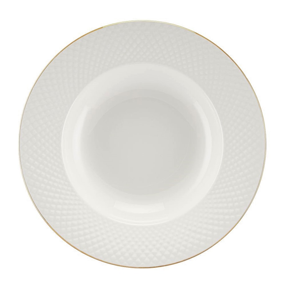 VILLA ITALIA Serwis obiadowy porcelanowy na 6 osób BARI GOLD