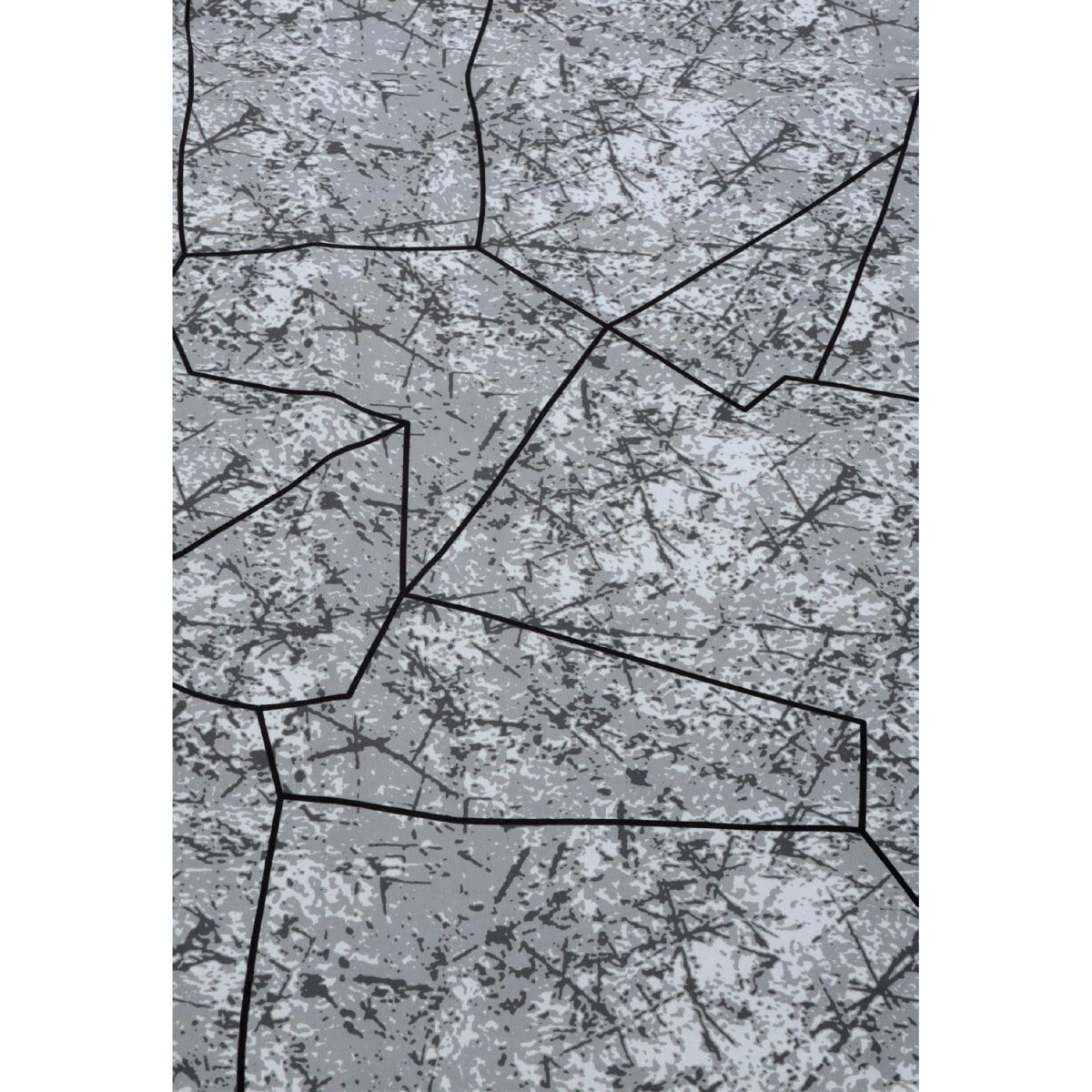 POKROWIEC NA KRZESŁO SZARY WZORY ELASTYCZNY [21CG]