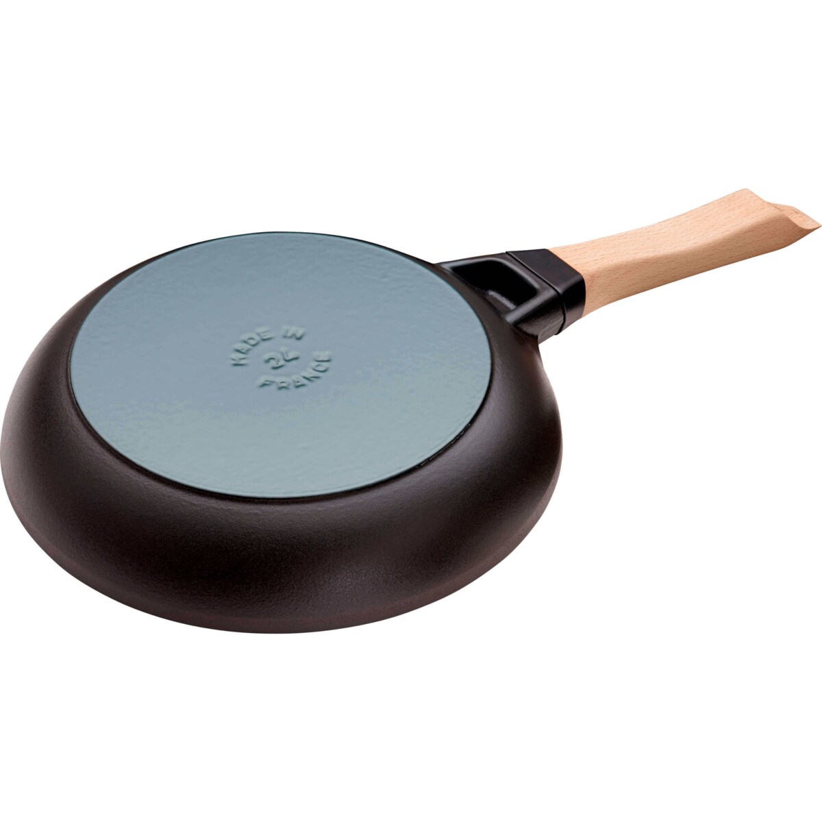 STAUB Patelnia żeliwna z drewnianym uchwytem 24 cm