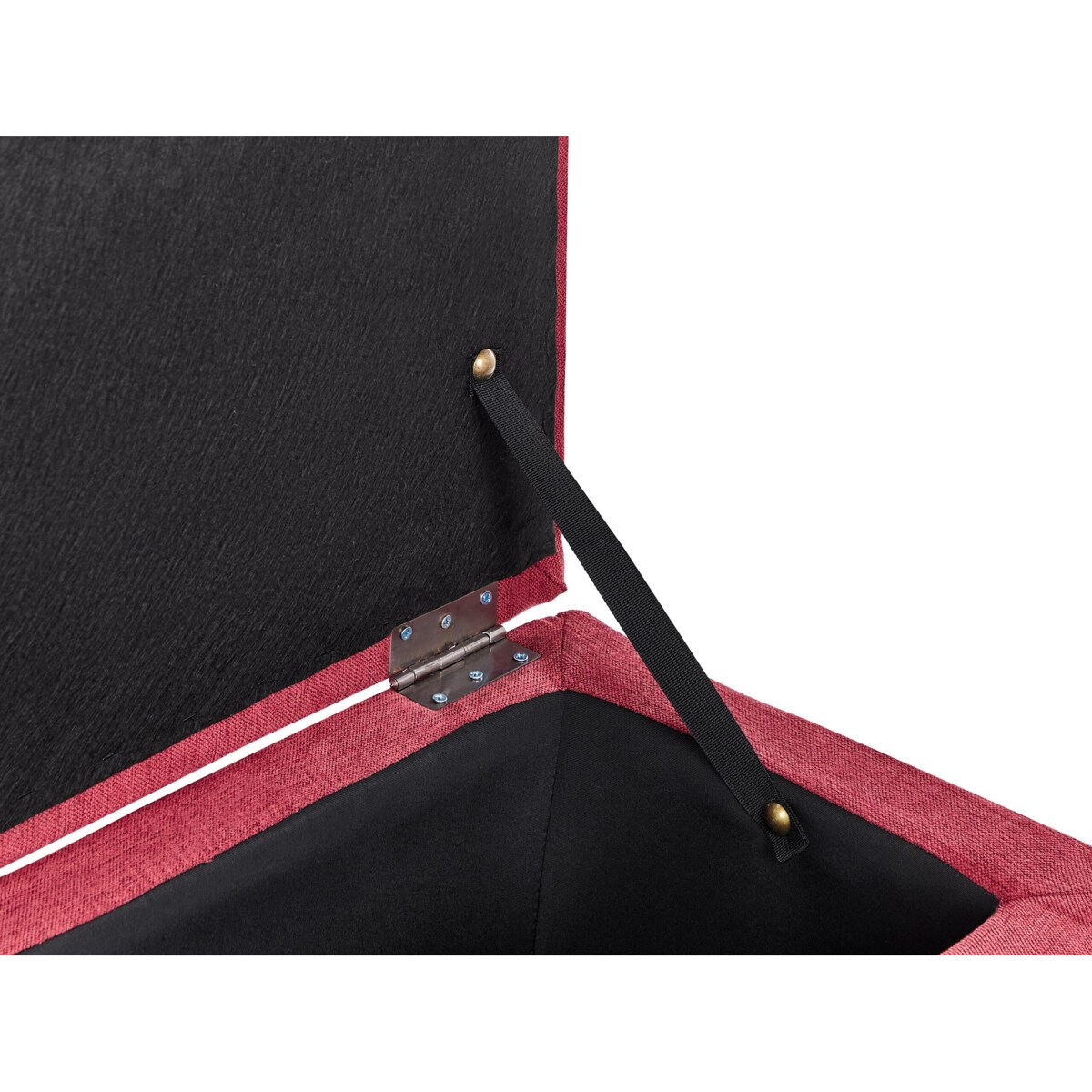 Puf ze schowkiem czerwony MICHIGAN