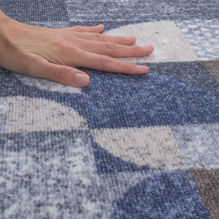 Chodnik Antypoślizgowy Vita 60x100 cm Abstrakcja Szary