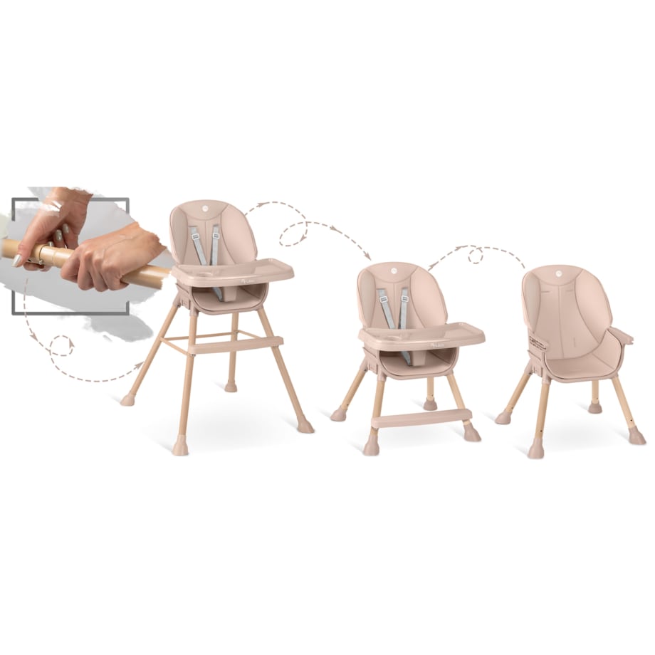 Krzesełko do karmienia dla dzieci regulowane fotelik Nukido
