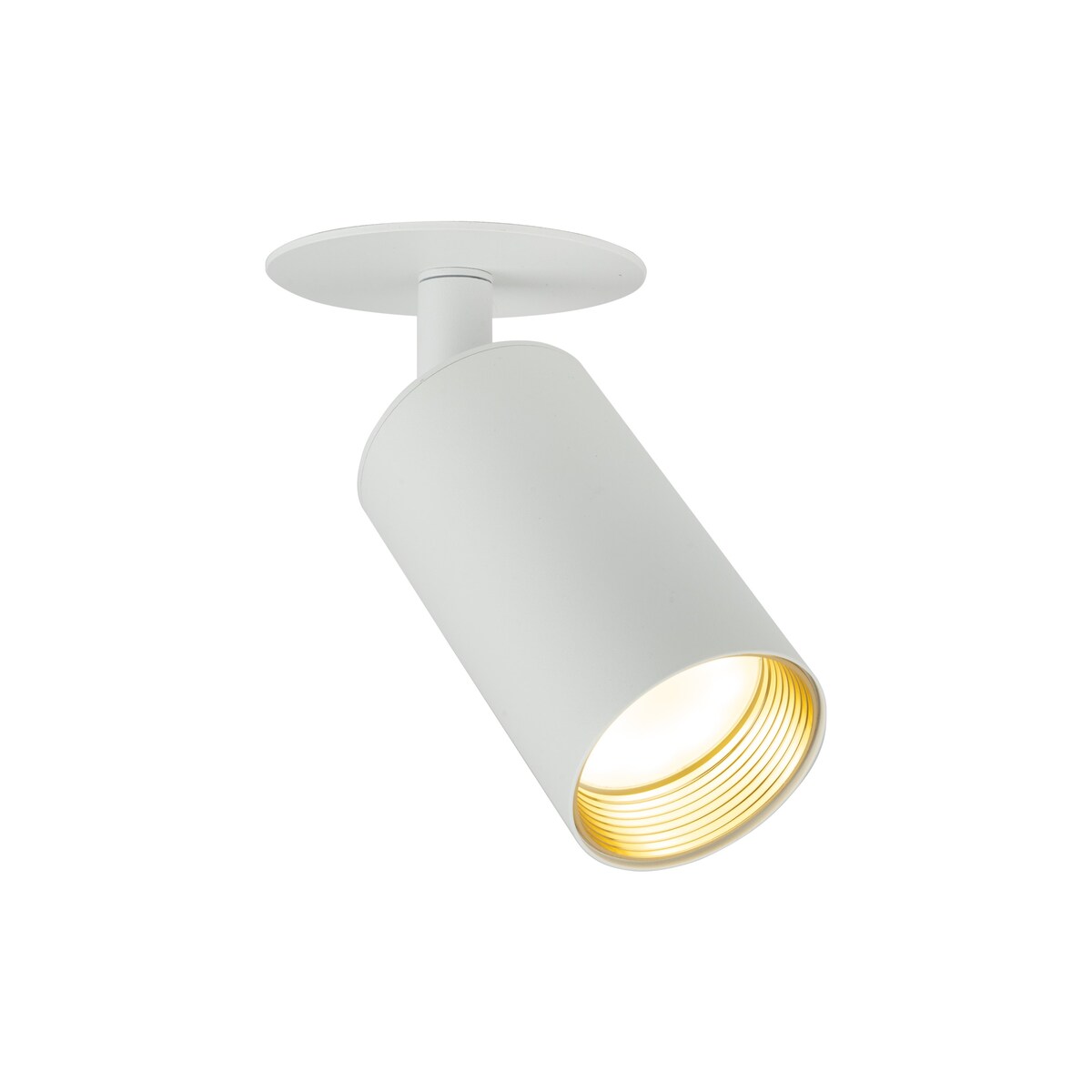 Lampa spot podtynkowa TK Lighting AMIS WHITE 10810 GU10 biała ze złotym akcentem regulowany reflektor sufitowy