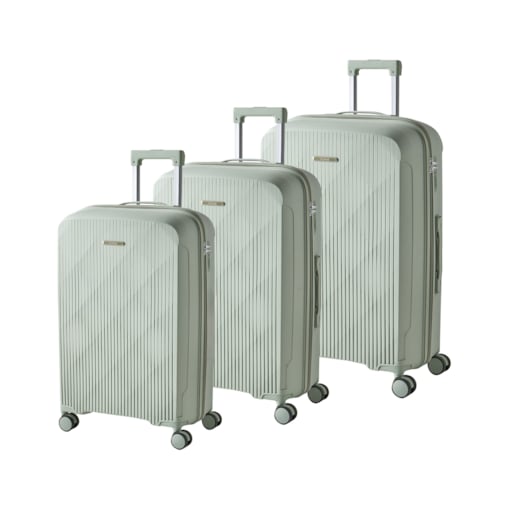Zestaw 3 walizek TONSAI Jasnozielony