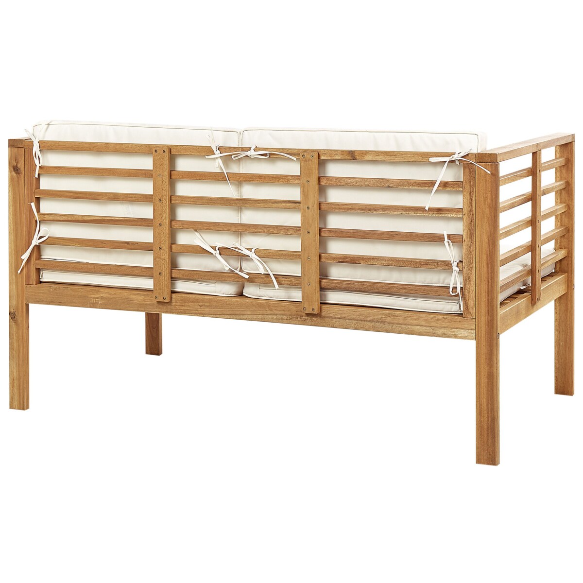 Zestaw ogrodowy drewniany 4-osobowy biały PACIFIC