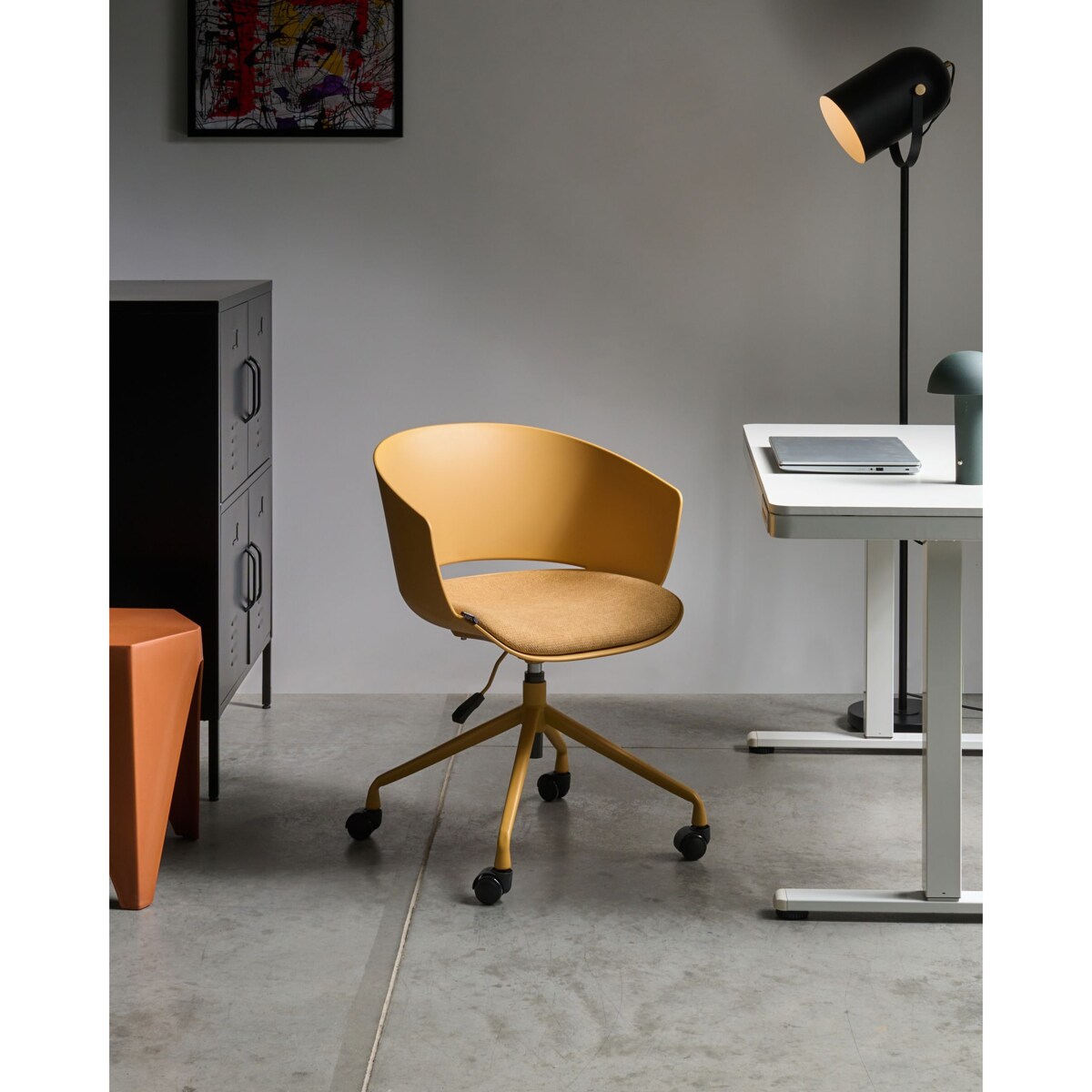 Krzesło biurowe GLEEFUL Żółty