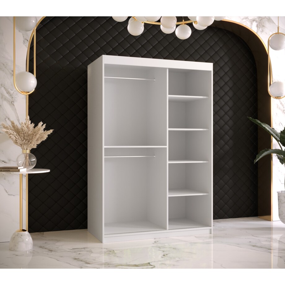 Szafa przesuwna Garderoba RAMIRO 2 120 gł. 62 biały