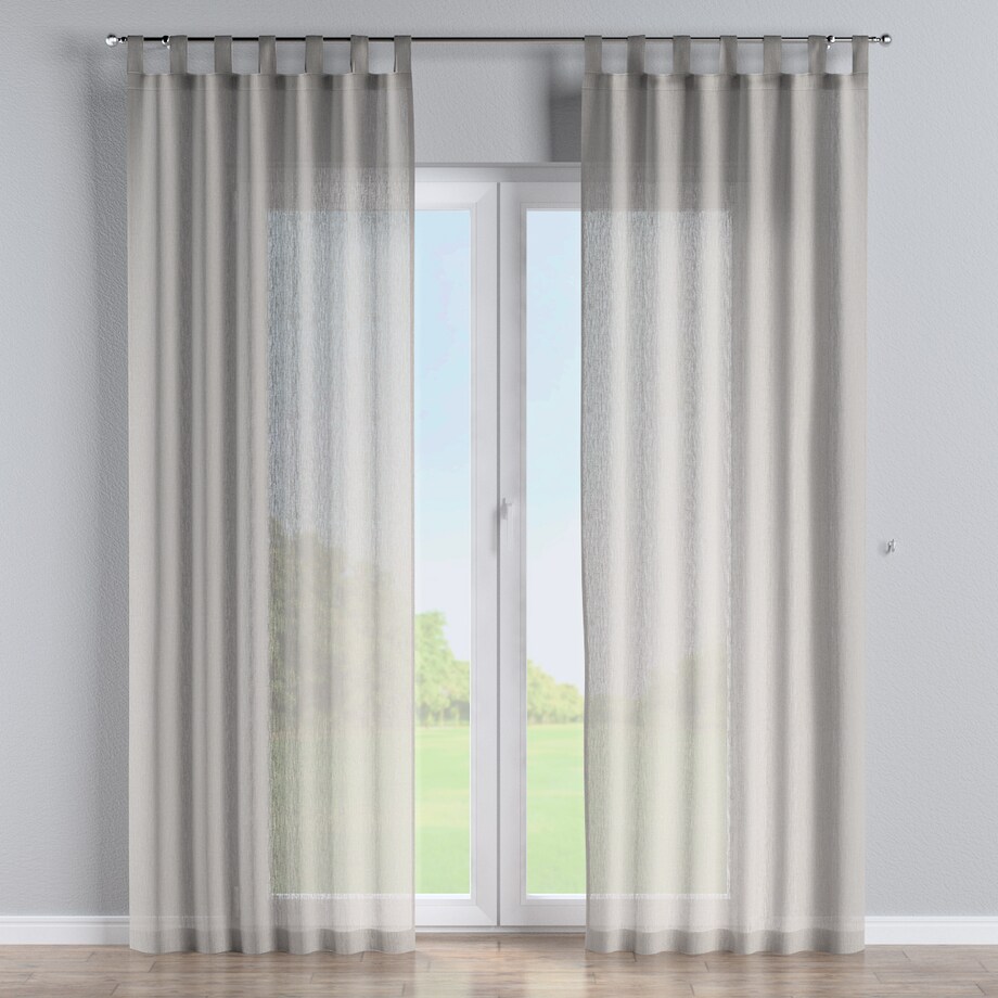 Zasłona na szelkach 1 szt. 130x260 jasno beżowy