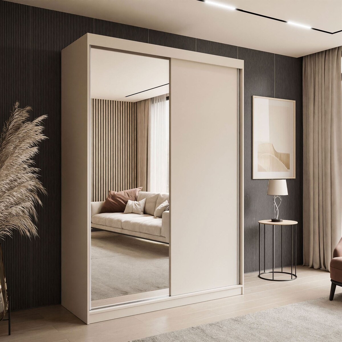 Szafa przesuwna CAMARO II KASZMIR z lustrem 150 cm