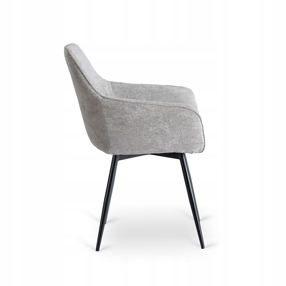 Krzesło Tapicerowane Kuchenne Do Jadalni Salonu Kuchni Szary PALMA