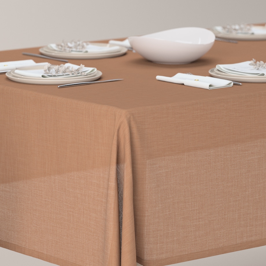 Obrus prostokątny 130 x 130 cm cynamonowy