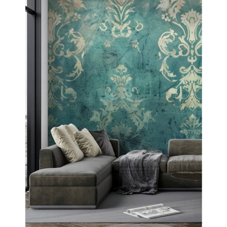 Fototapeta Niebieska Wiktorianska W Stylu Vintage Do Sypialni 200X140