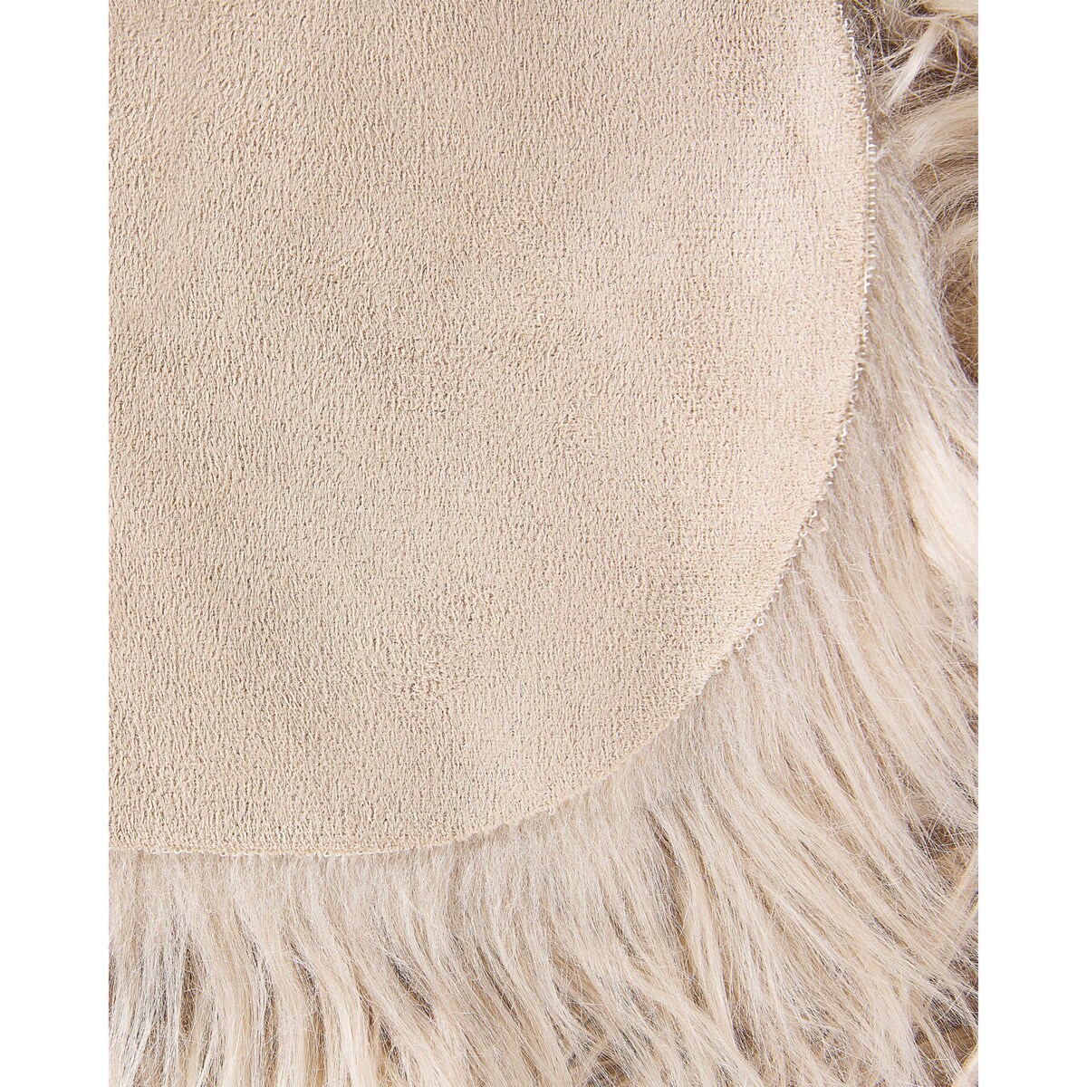 Dywan ze sztucznego futra MUNGO Beżowy 63 x 95 cm