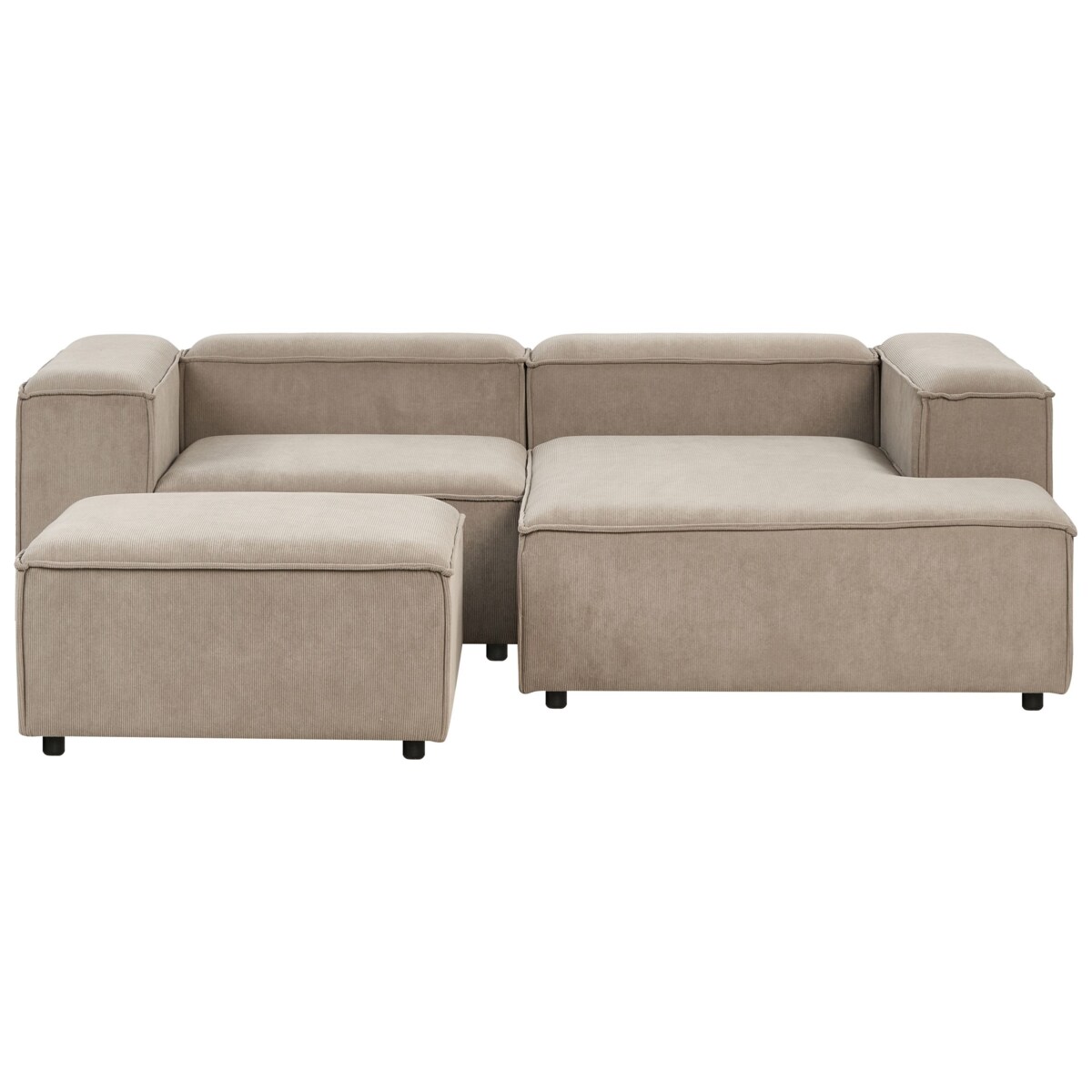 Sofa narożna z otomaną ARDAL Beżowoszary