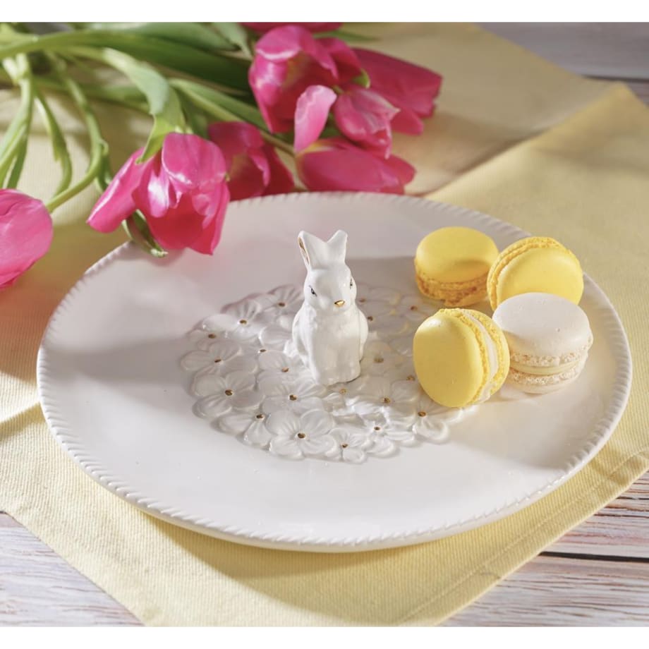 VILLA ITALIA Talerz wielkanocny z zajączkiem 24 cm BUNNY
