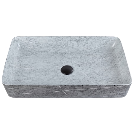 Umywalka nablatowa ARTAJ Szary efekt betonu 61 x 35 cm Ceramika