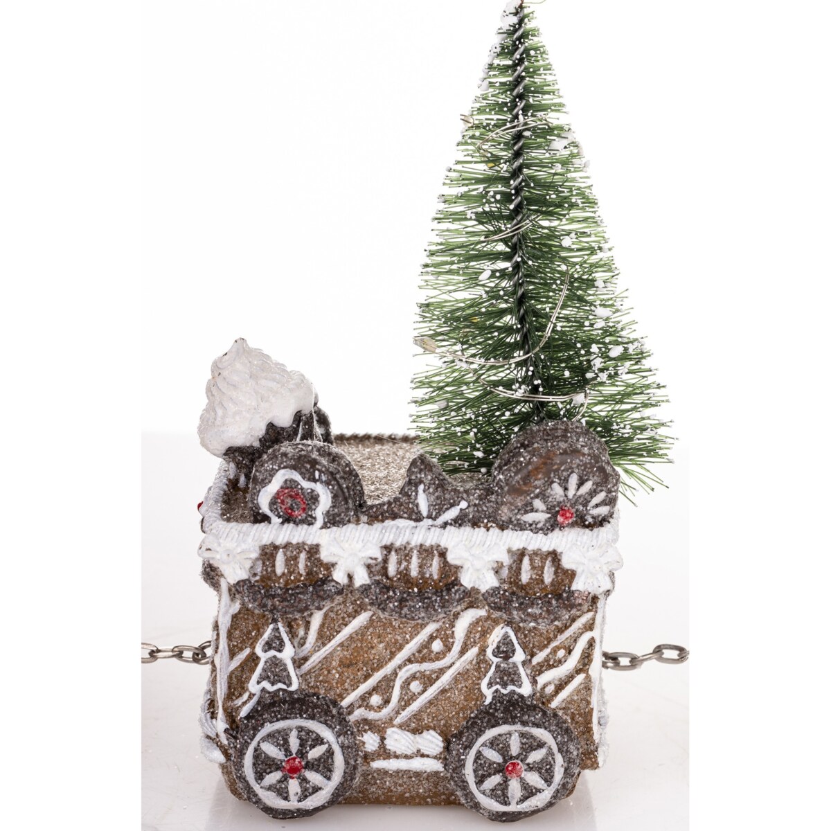 Dekoracja - pociąg piernikowy LED 19x45x10,5 cm TRENA