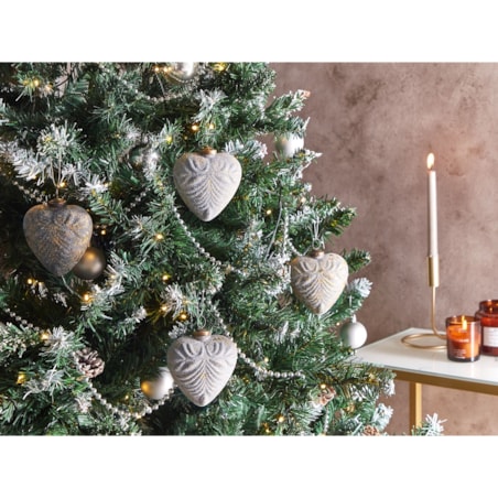 Zestaw 8 bombek FERIABLE Szkło Szary